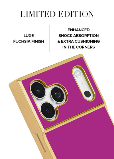Gilded Fuchsia SQUARE iPhone Case #iPhone 17 Pro Max + MagSafe