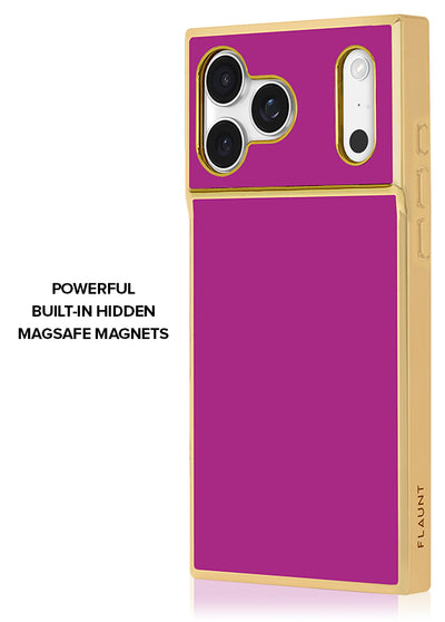 Gilded Fuchsia SQUARE iPhone Case #iPhone 17 Pro Max + MagSafe