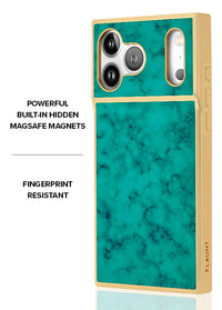 ["Gilded", "Turquoise", "SQUARE", "iPhone", "Case", "#iPhone", "17", "Pro", "Max", "+", "MagSafe"]