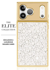 ["Gold", "Metallic", "Embellished", "Pearl", "SQUARE", "Phone", "Case", "#iPhone", "17", "Pro", "Max"]