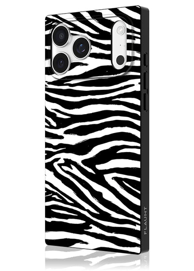 Zebra SQUARE iPhone Case #iPhone 17 Pro Max + MagSafe