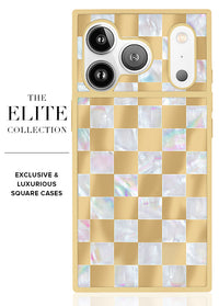 ["Gold", "Checkered", "Mother", "of", "Pearl", "SQUARE", "iPhone", "Case", "#iPhone", "18", "Pro", "Max", "+", "MagSafe,", "iPhone", "18", "Pro", "+", "MagSafe"]