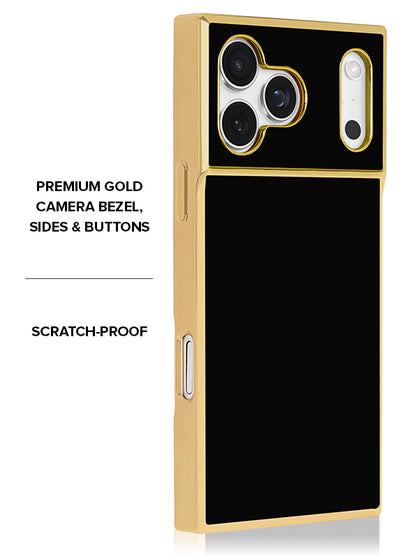 Gilded Onyx Elegance SQUARE iPhone Case #iPhone 18 Pro Max + MagSafe,iPhone 18 Pro + MagSafe