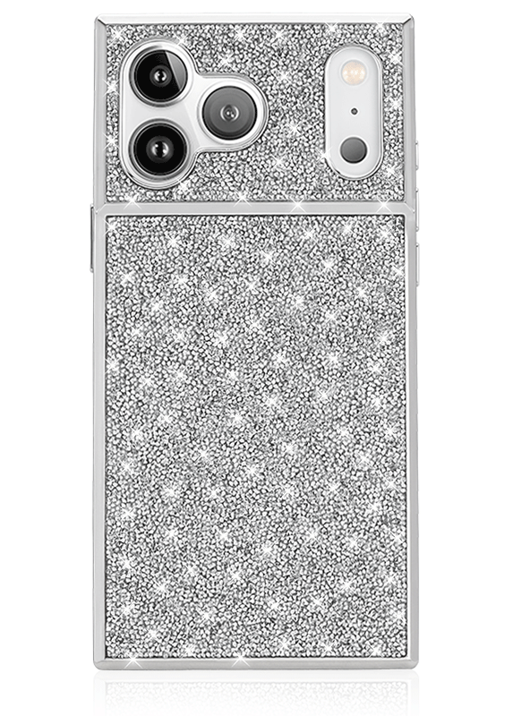 Colección Elite - Funda para iPhone SQUARE® Silver Crystal Elegance