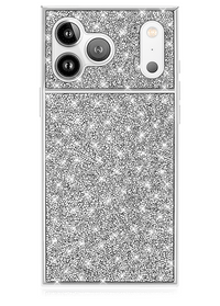 ["SQUARE®", "Silver", "Crystal", "Elegance", "iPhone", "Case", "#iPhone", "17", "Pro", "+", "MagSafe"]