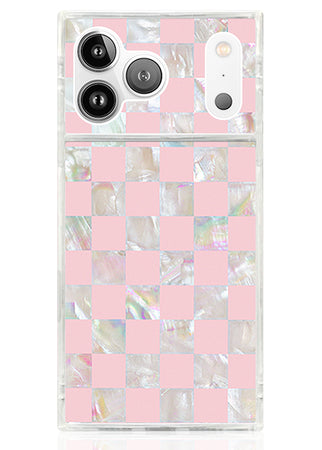 SQUARE® Checkered Mother Pearl iPhone Case