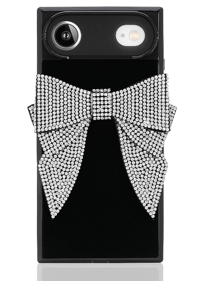 Black Velvet Bow Brilliance SQUARE iPhone Case #iPhone Air