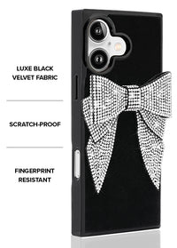 ["Black", "Velvet", "Bow", "Brilliance", "SQUARE", "iPhone", "Case", "#iPhone", "17"]
