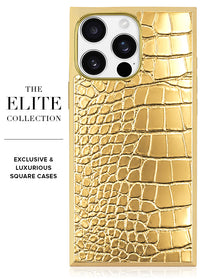 ["Gilded", "Gold", "Faux", "Croc", "Elegance", "SQUARE", "iPhone", "Case", "#iPhone", "16", "Pro", "Max", "+", "MagSafe,iPhone", "16", "Pro", "+", "MagSafe"]