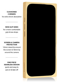 ["Gilded", "Crystal", "Clear", "Gold", "SQUARE", "iPhone", "Case", "#iPhone", "17", "+", "MagSafe"]