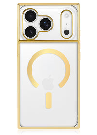 ["Gilded", "Crystal", "Clear", "Gold", "SQUARE", "iPhone", "Case", "#iPhone", "17", "Pro", "+", "MagSafe"]
