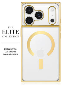 ["Gilded", "Crystal", "Clear", "Gold", "SQUARE", "iPhone", "Case", "#iPhone", "17", "Pro", "+", "MagSafe"]