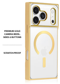 ["Gilded", "Crystal", "Clear", "Gold", "SQUARE", "iPhone", "Case", "#iPhone", "17", "Pro", "+", "MagSafe"]