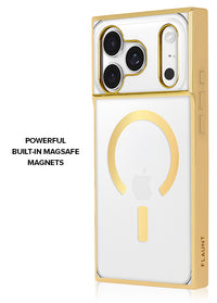 ["Gilded", "Crystal", "Clear", "Gold", "SQUARE", "iPhone", "Case", "#iPhone", "17", "Pro", "+", "MagSafe"]