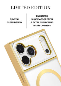["Gilded", "Crystal", "Clear", "Gold", "SQUARE", "iPhone", "Case", "#iPhone", "18", "Pro", "Max", "+", "MagSafe,iPhone", "18", "Pro", "+", "MagSafe"]