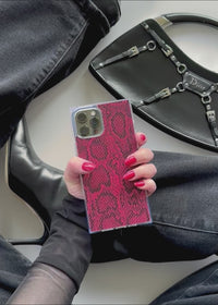 ["Red", "Python", "Faux", "Leather", "SQUARE", "iPhone", "Case"]