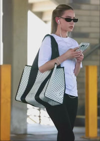 ["White", "Polka", "Dot", "Everyday", "Tote", "Bag"]