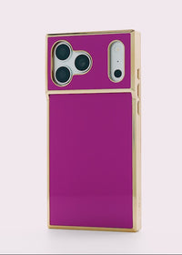 ["Elite", "Collection", "-", "SQUARE®", "Gilded", "Fuchsia", "iPhone", "Case"]