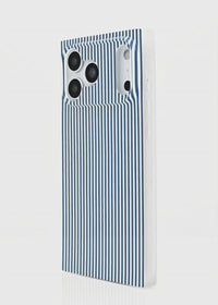 ["SQUARE®", "Blue", "&amp;", "White", "Oxford", "Stripe", "iPhone", "Case"]