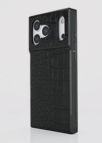 ["SQUARE®", "Black", "Crocodile", "Faux", "Leather", "Galaxy", "Case"]