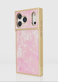 ["Elite", "Collection", "-", "SQUARE®", "Gilded", "Faux", "Rose", "Quartz", "iPhone", "Case"]