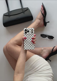 ["SQUARE®", "White", "Polka", "Dot", "iPhone", "Case"]