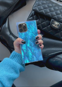 ["Blue", "Mother", "of", "Pearl", "SQUARE", "iPhone", "Case"]