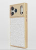 Gold Metallic Embellished Pearl SQUARE Phone Case #iPhone 17 Pro Max,iPhone 17 Pro