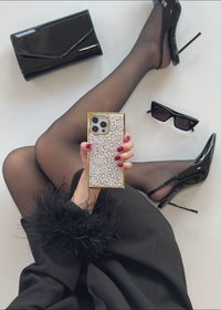 ["Elite", "Collection", "-", "SQUARE®", "Gold", "Metallic", "Embellished", "Faux", "Pearl", "iPhone", "Case", "(Not", "MagSafe", "Compatible)"]