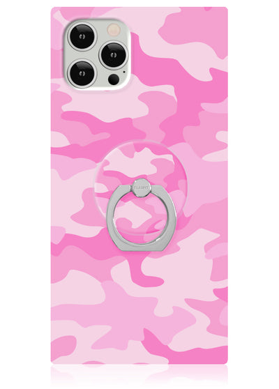 Matte Pink Camo Phone Ring