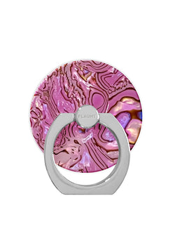 Pink Abalone Shell Phone Ring