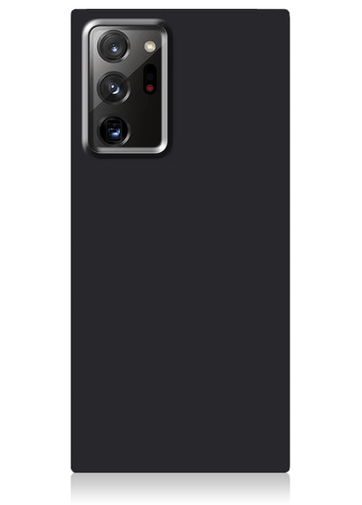 Matte Black Square Samsung Galaxy Case #Galaxy Note20 Ultra