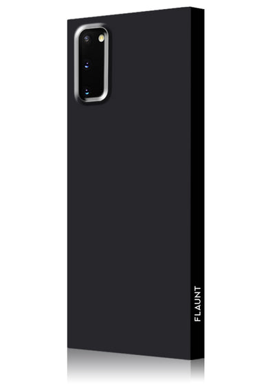 Matte Black Square Samsung Galaxy Case #Galaxy S20