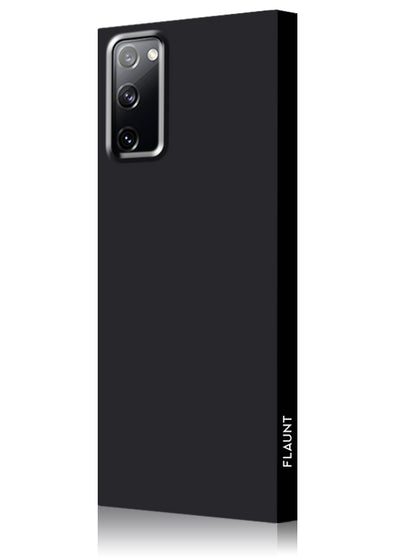Matte Black Square Samsung Galaxy Case #Galaxy S20 FE