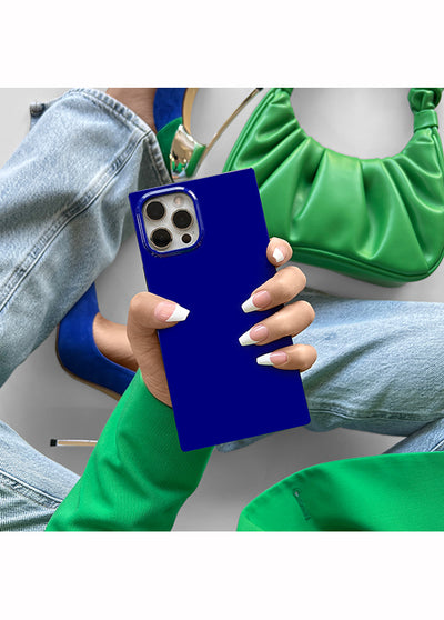 Cobalt Blue SQUARE iPhone Case | FLAUNT Cobalt Blue SQUARE iPhone Case | FLAUNT