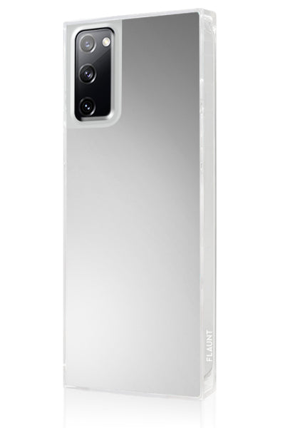 Metallic Silver Square Samsung Galaxy Case #Galaxy S20 FE