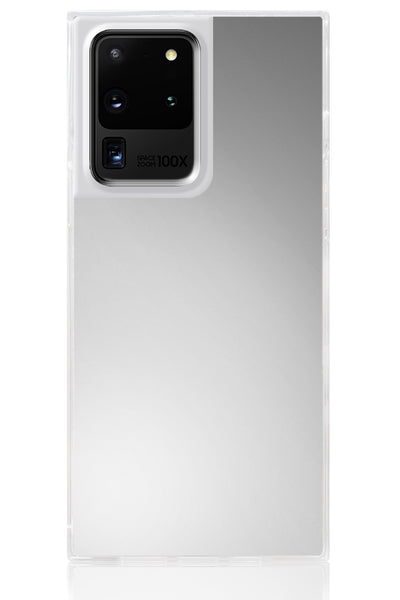 Metallic Silver Square Samsung Galaxy Case #Galaxy S20 Ultra