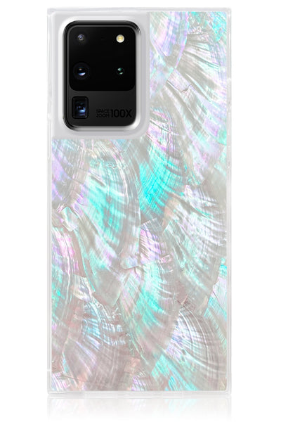 Mother of Pearl Square Samsung Galaxy Case #Galaxy S20 Ultra