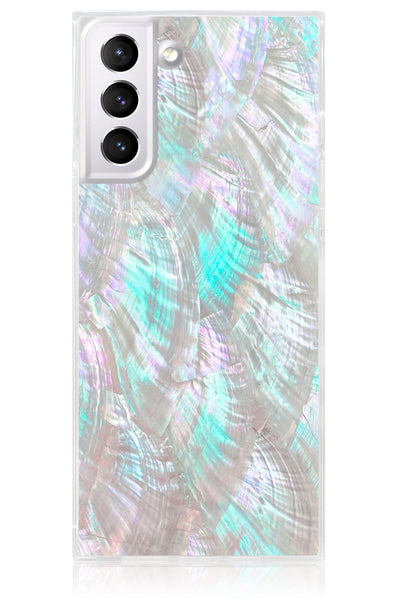 Mother of Pearl Square Samsung Galaxy Case #Galaxy S21