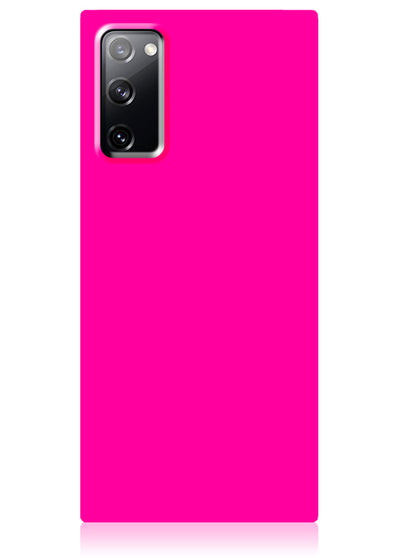 Neon Pink Square Samsung Galaxy Case #Galaxy S20 FE