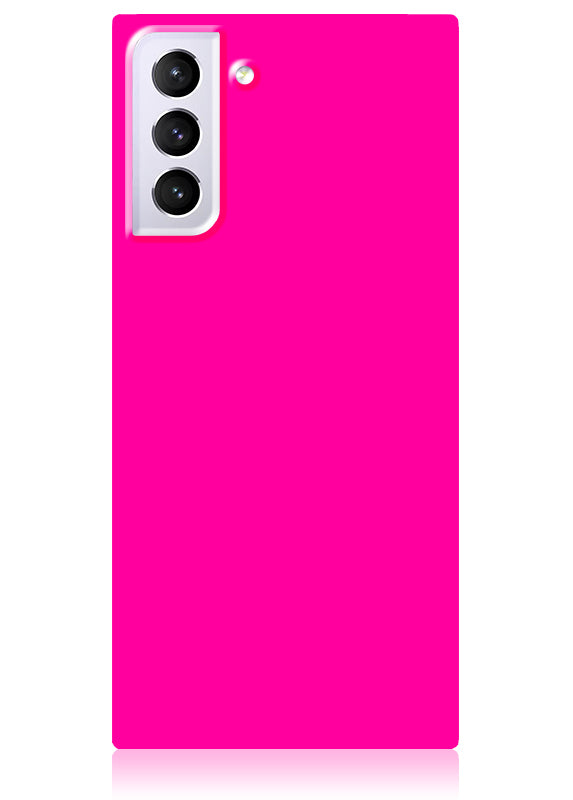Neon Pink Galaxy Case The SQUARE Phone Case FLAUNT cases