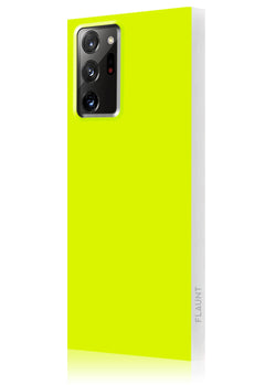 Neon Yellow Square Samsung Galaxy Case #Galaxy Note20 Ultra