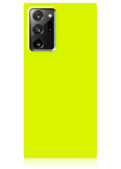 Neon Yellow Square Samsung Galaxy Case #Galaxy Note20 Ultra