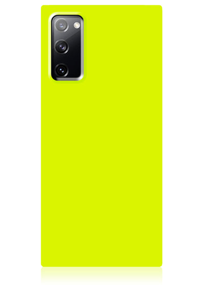 Neon Yellow Square Samsung Galaxy Case #Galaxy S20 FE