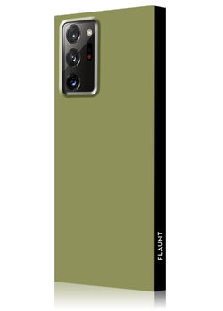 Olive Green Square Samsung Galaxy Case #Galaxy Note20 Ultra