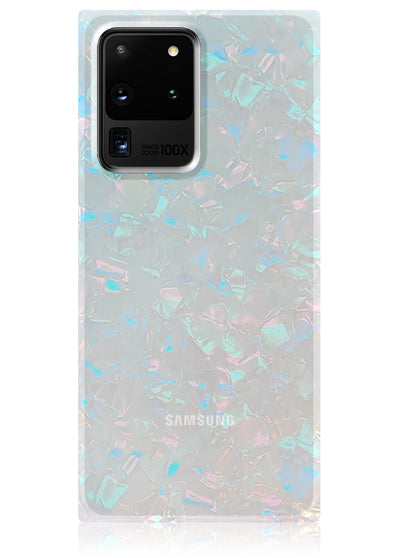 Opal Shell Square Samsung Galaxy Case #Galaxy S20 Ultra