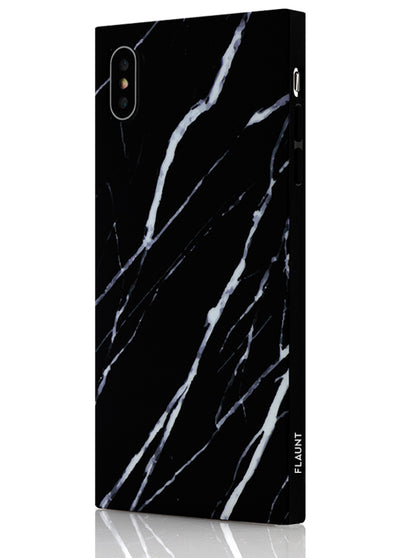Black Marble Square Phone Case #iPhone XS Max