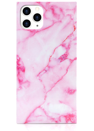 Pink Marble Square iPhone Case #iPhone 11 Pro