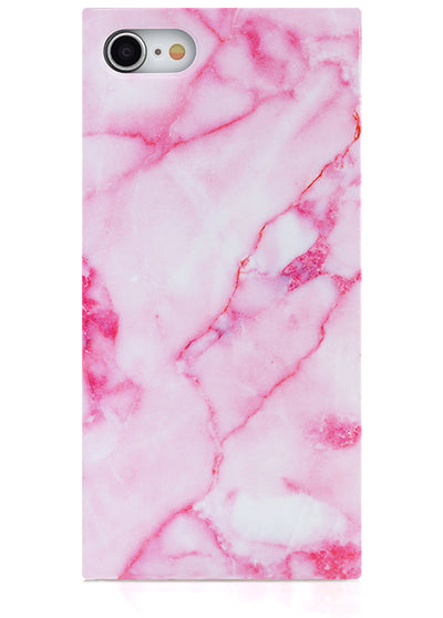 Pink Marble Square iPhone Case #iPhone 7/8/SE (2020)