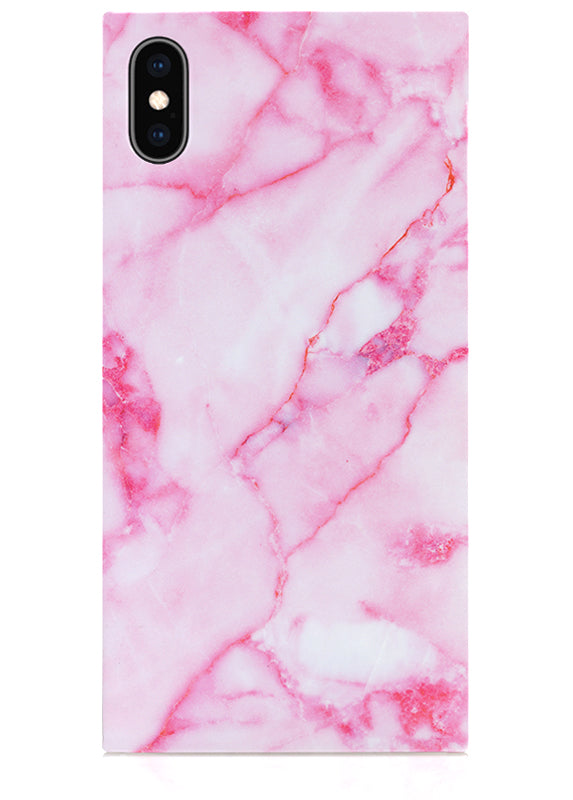 Pink Marble SQUARE® iPhone Case FLAUNT cases